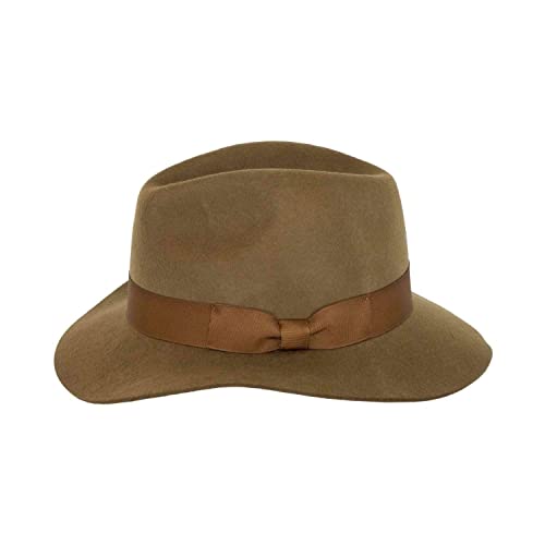 Outback Trading Company Classic Oak UV Protection Water-Resistant Wide-Brimmed Wool Felt Outdoor Hat for Men and Women