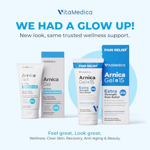 VitaMedica Arnica Gel Plus for Bruising, Swelling, Joint Pain, Muscle Soreness & Stiffness
| VitaMedica Arnica Gel Plus
