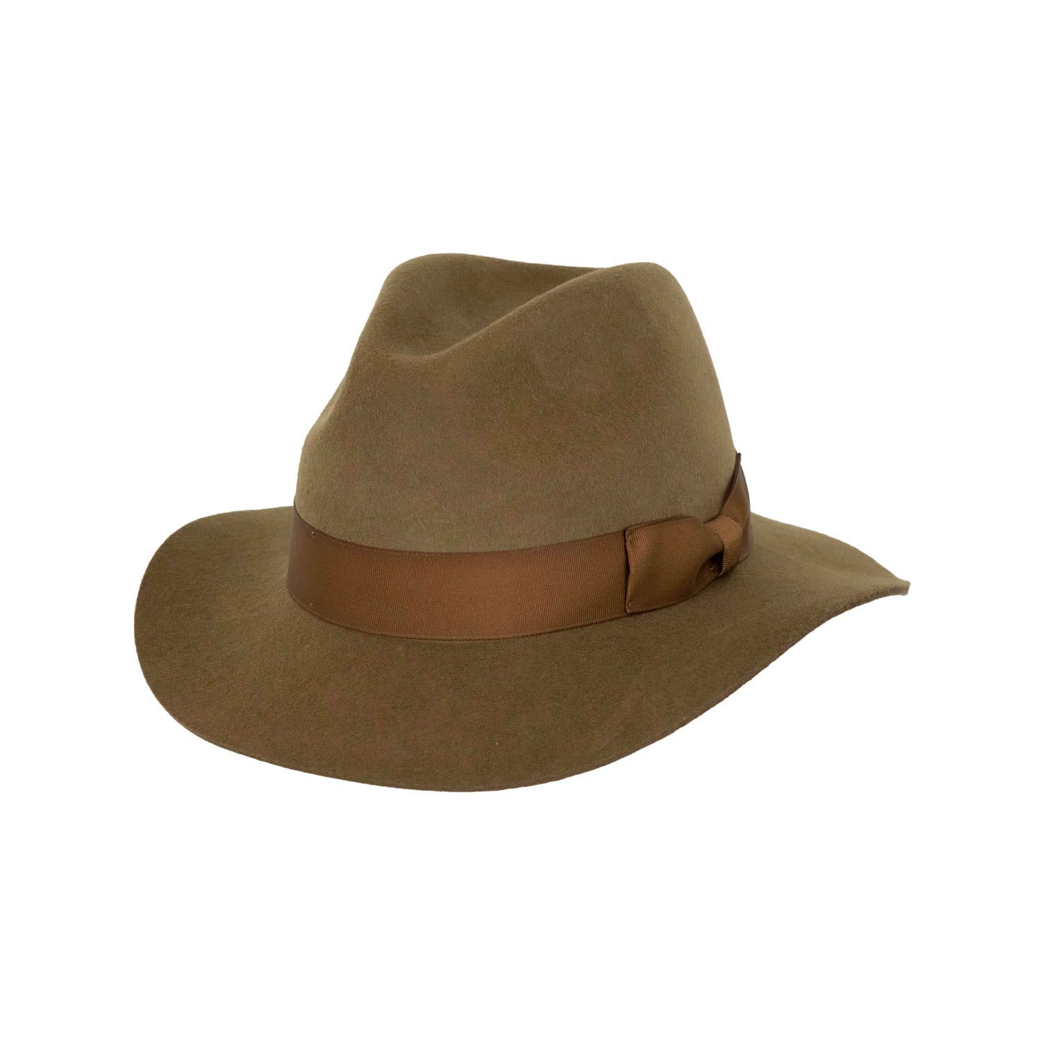 Outback Trading Company Classic Oak UV Protection Water-Resistant Wide-Brimmed Wool Felt Outdoor Hat for Men and Women