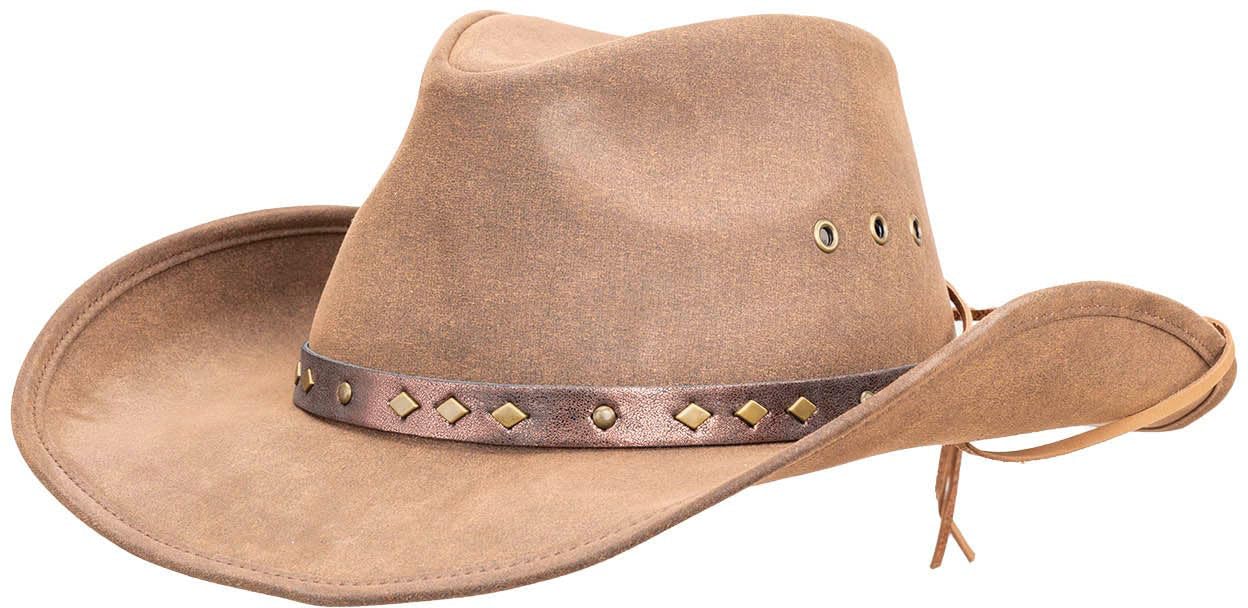 Outback Trading Company Unisex 14718 Gold Dust Vintage Canyonland UPF 50 Brown Small Water-Resistant Poly/Cotton Western